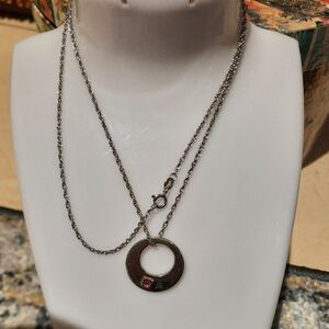 Signature "ELLE" GENUINE RUBY AUTHENTIC 💖 SOLID STERLING SILVER ROPE NECKLACE